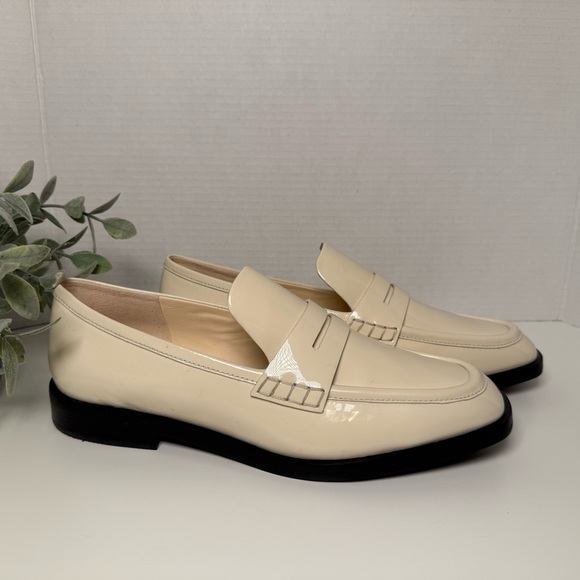 3.1 Phillip Lim Alexa Patent Leather Penny Loafers EU Size 41 US 11 Ivory/Creme main image 7